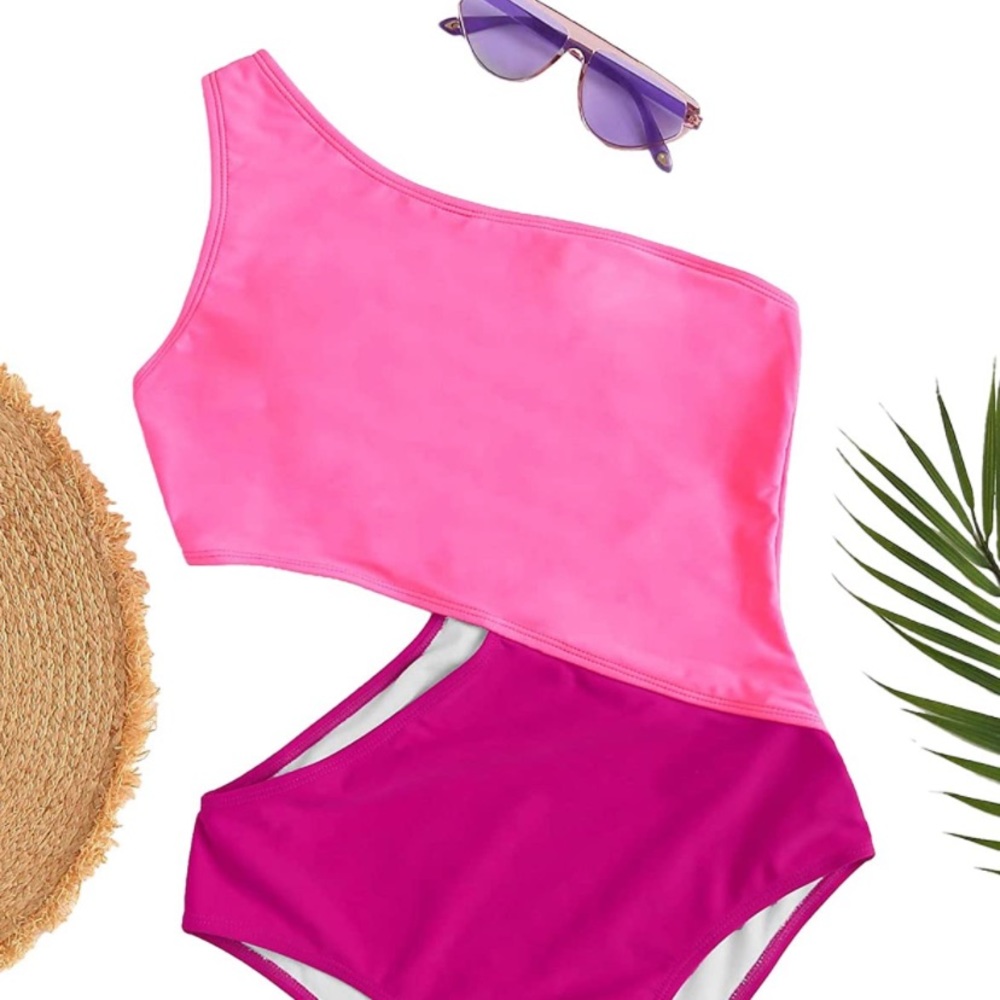 ❤️‍🔥💕NEW One Shoulder Cutout One Piece Swimsuit Swimwear Monokini